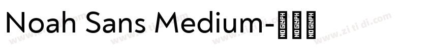 Noah Sans Medium字体转换